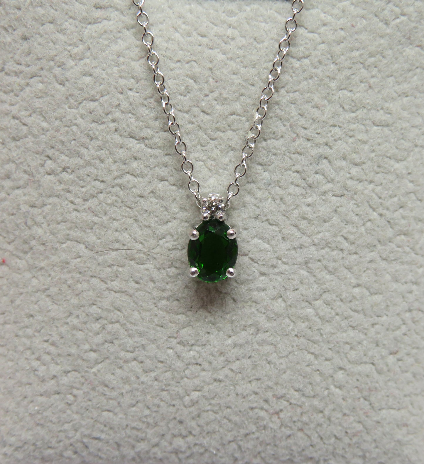 Collana Punto Colore con Diopside 5x4