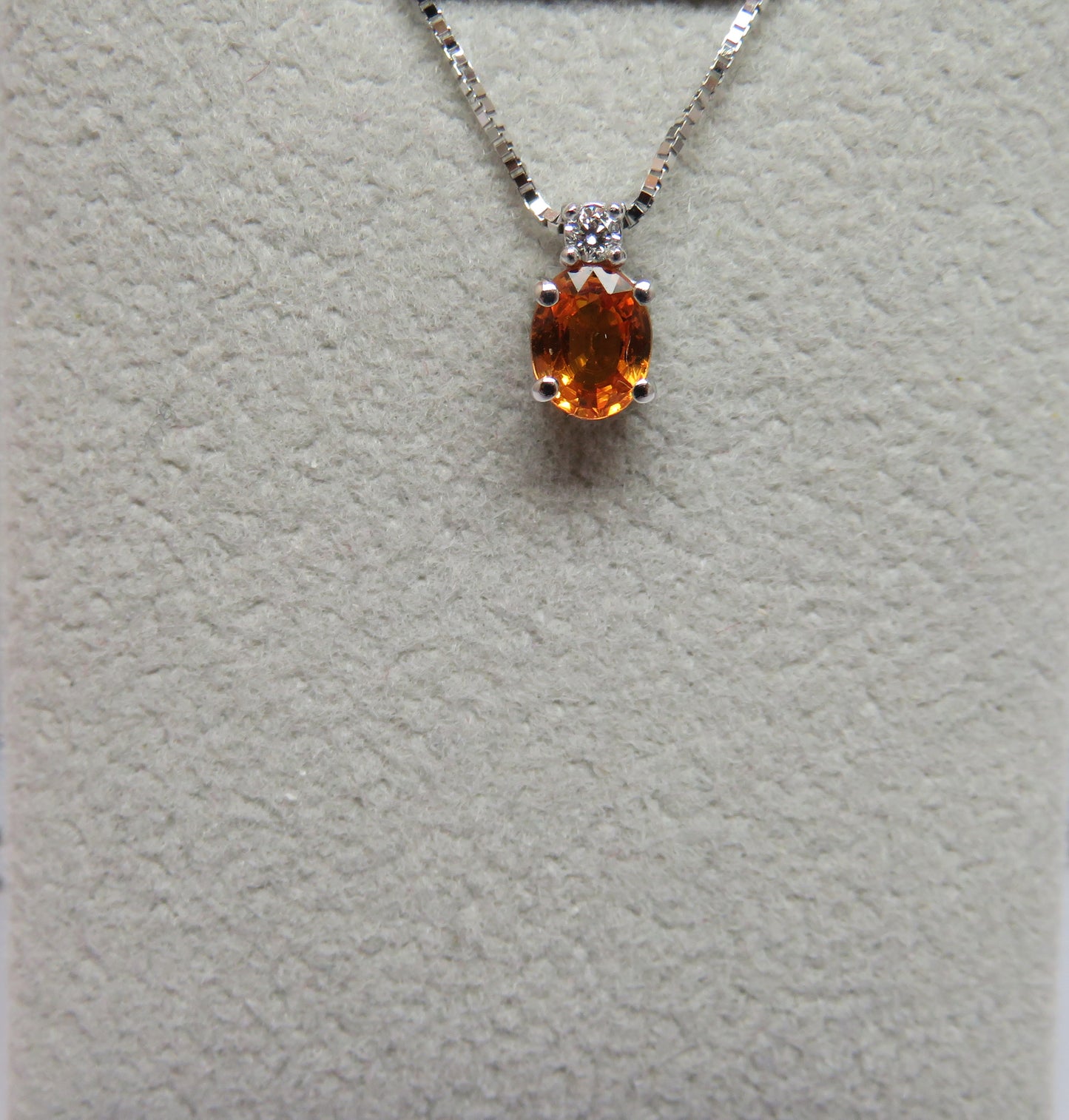Collana Punto Colore con Spessartina 5x4