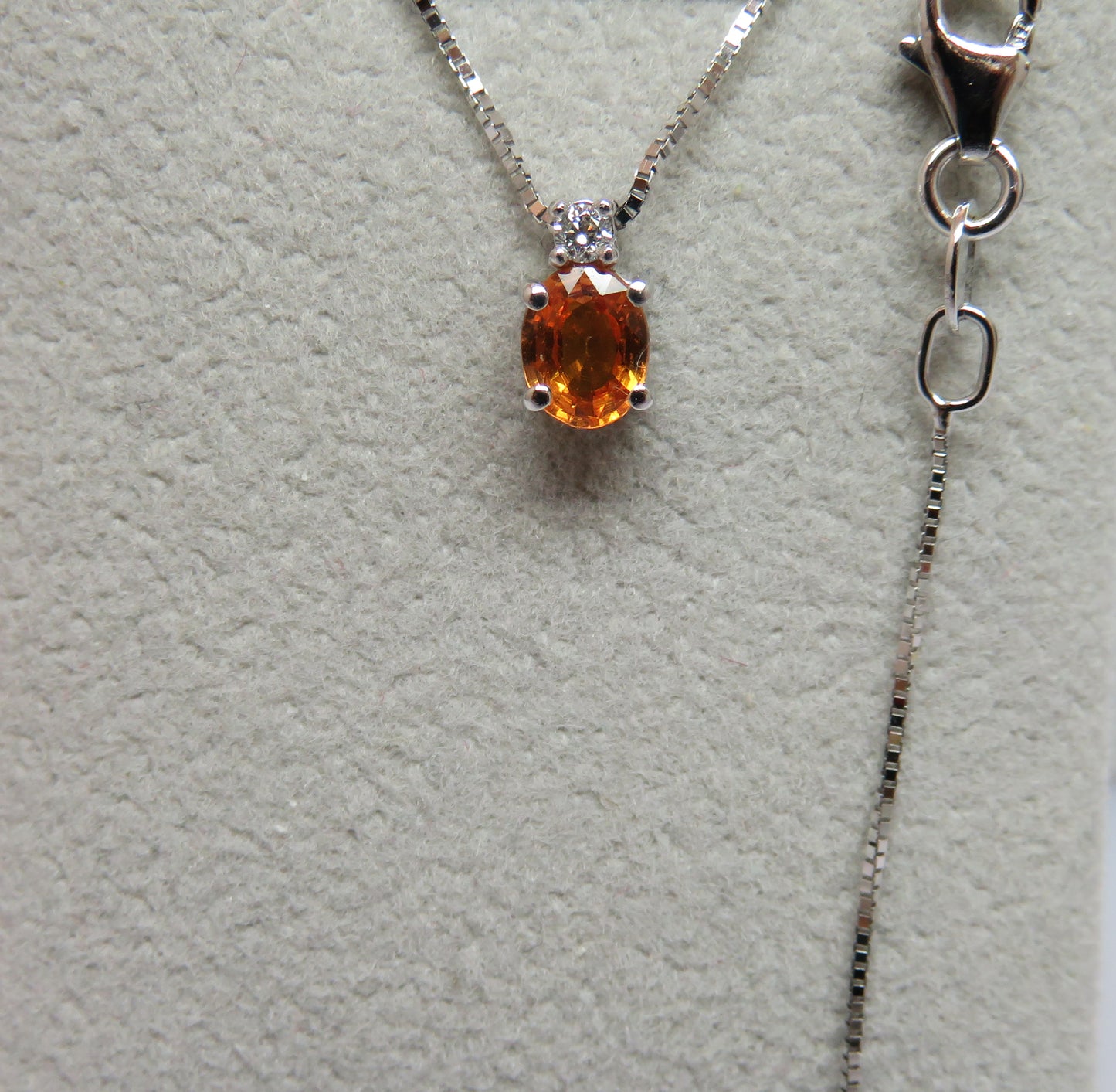 Collana Punto Colore con Spessartina 5x4