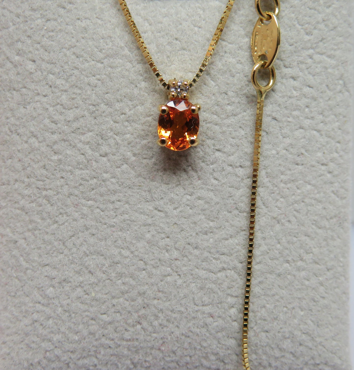 Collana Punto Colore con Spessartina 5x4