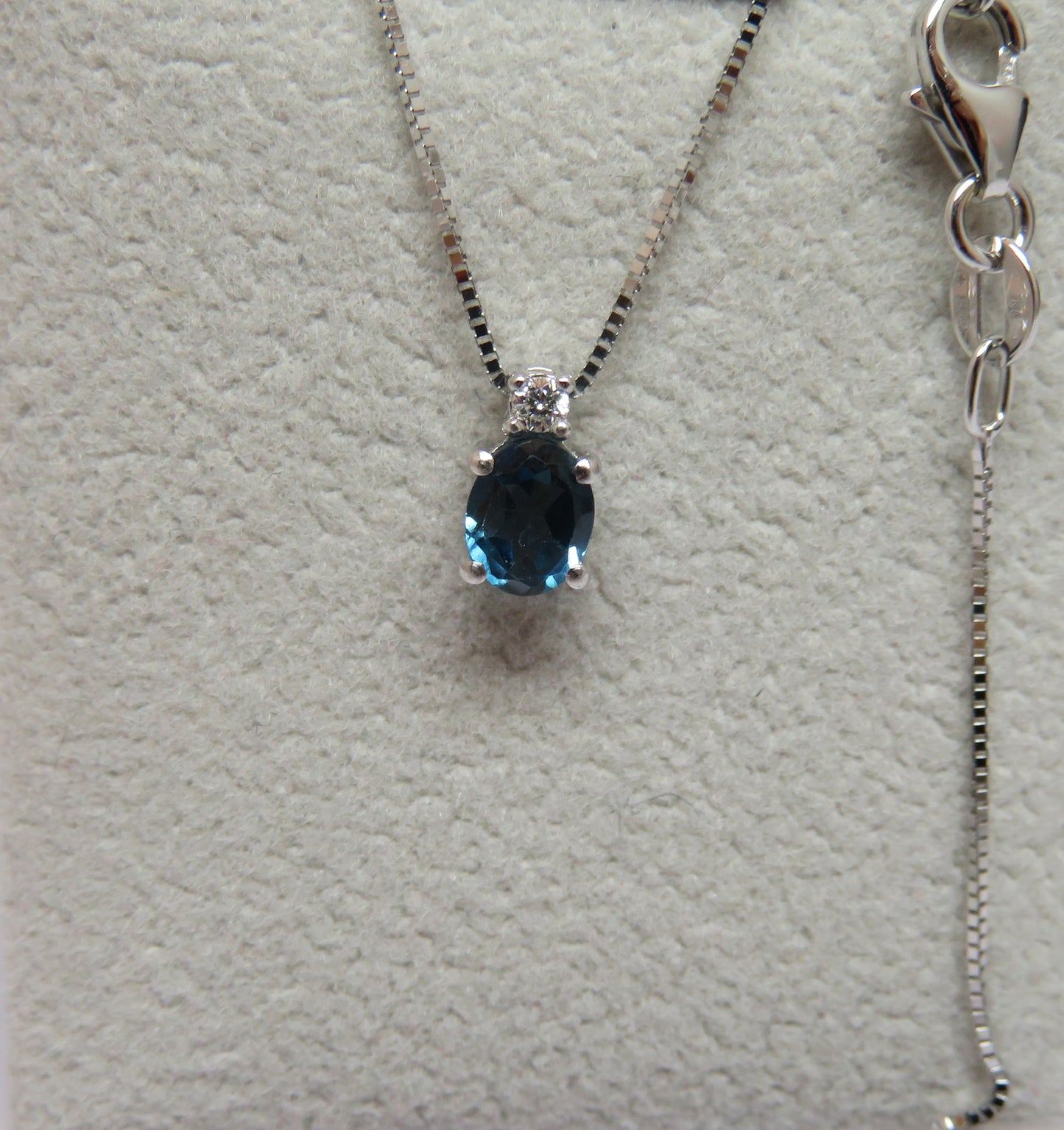 Collana Punto Colore con Topazio London 5x4