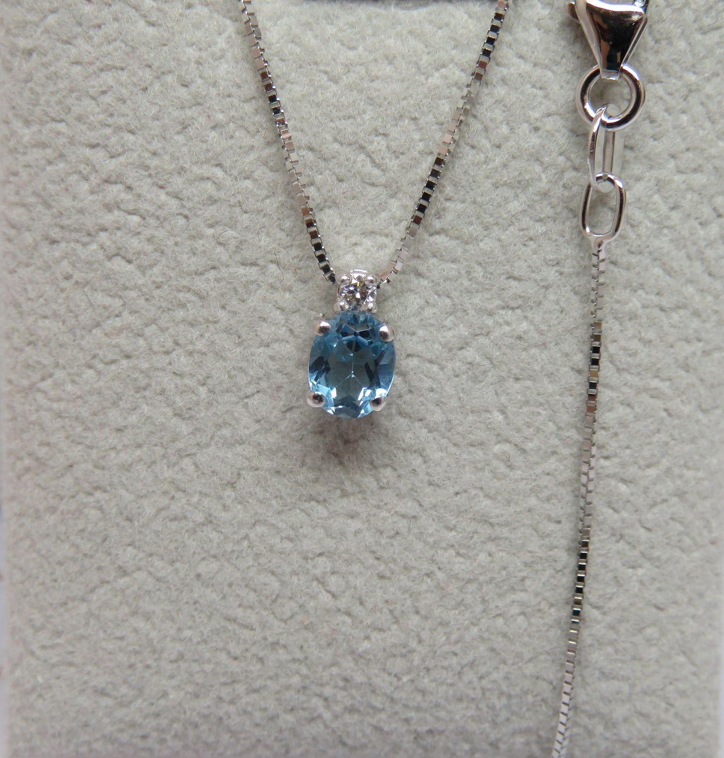 Collana Punto Colore con Topazio Swiss 5x4