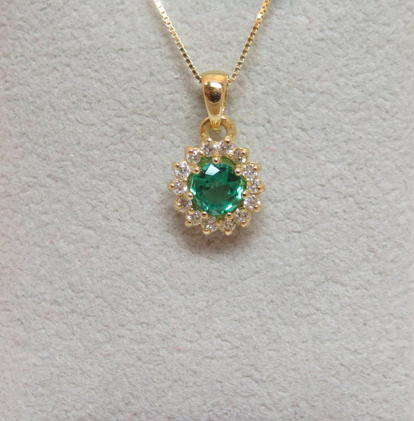 Collana Kate Tondo con Smeraldo