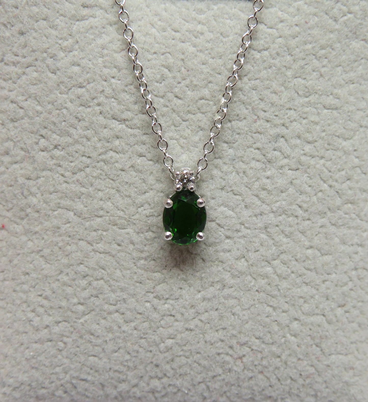 Collana Punto Colore con Diopside 5x4