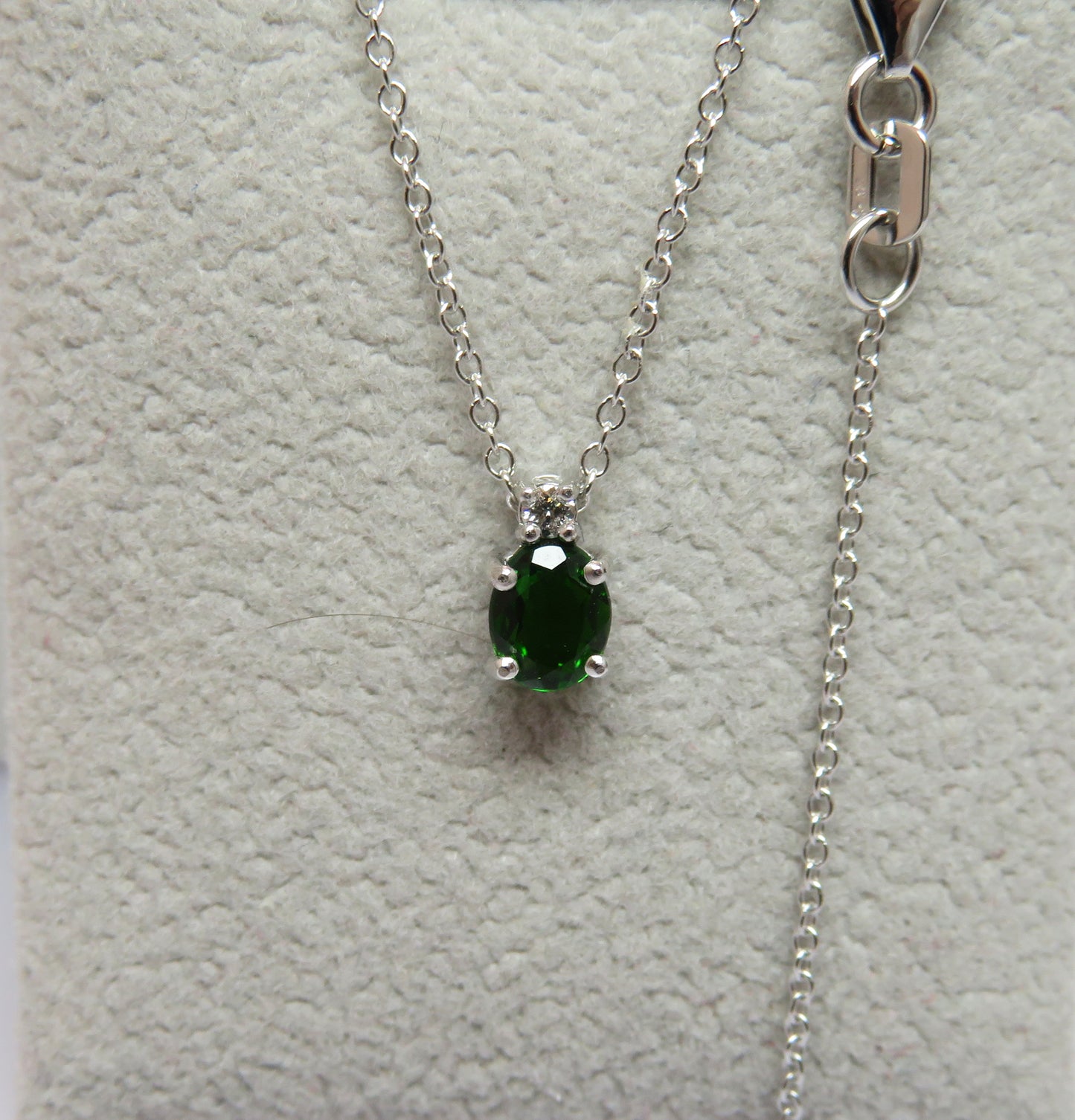 Collana Punto Colore con Diopside 5x4