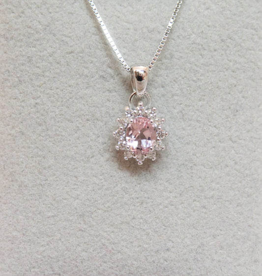 Collana Kate con Morganite 5x4